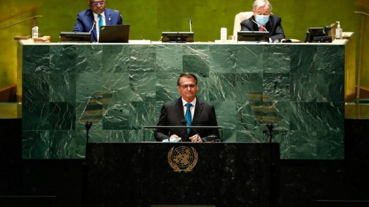Presidente Jair Bolsonaro discursa na Assembleia Geral da ONU e diz que Brasil vive novos tempos