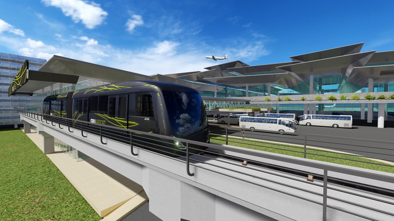 Veículo sobre trilhos vai viabilizar ligação do Aeroporto de Guarulhos com linhas de trem