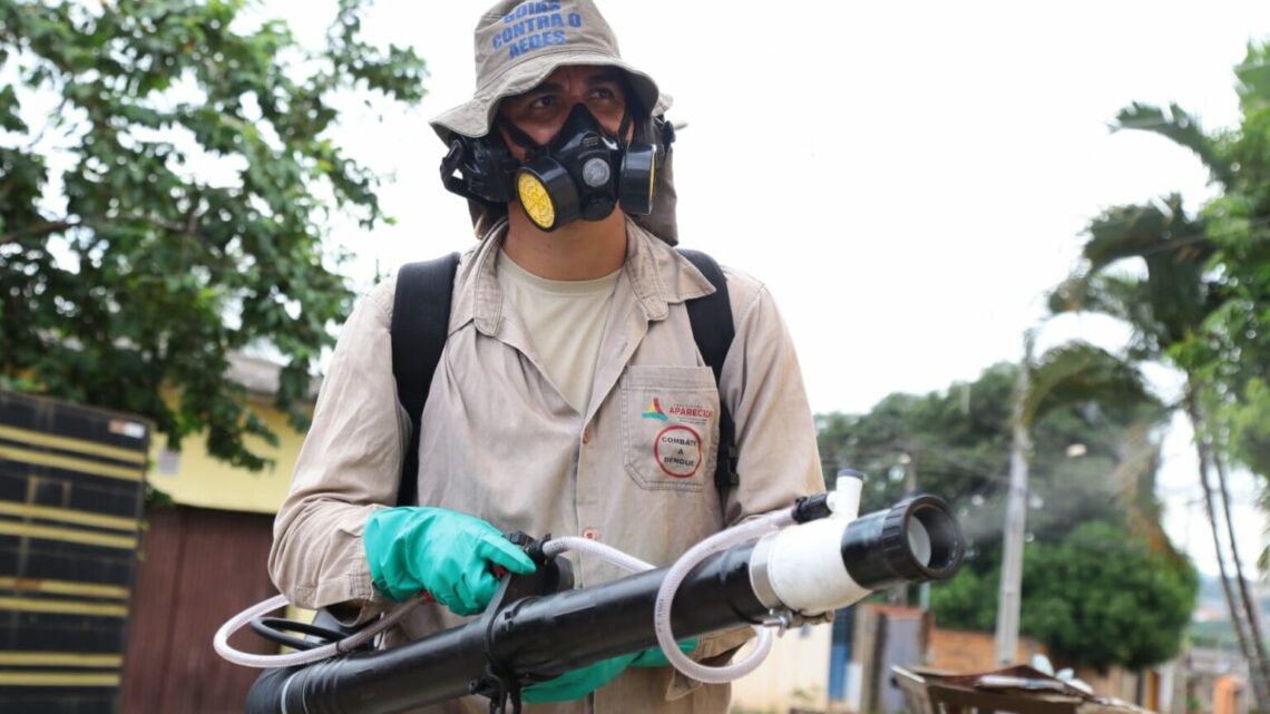 Saúde de Aparecida realiza força-tarefa de combate ao Aedes Aegypti no Jardim Tiradentes