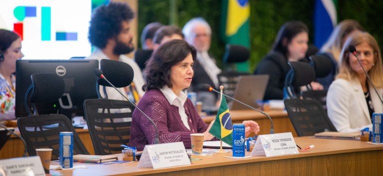 “Mudanças climáticas têm consequências diretas e graves para a saúde”, diz Nísia no segundo dia do G20