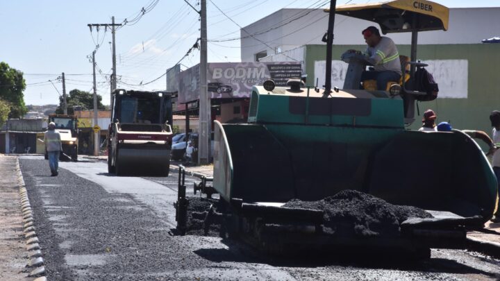 Convênio Prefeitura e Goinfra chega à 5ª semana de obras de recapeamento no município
