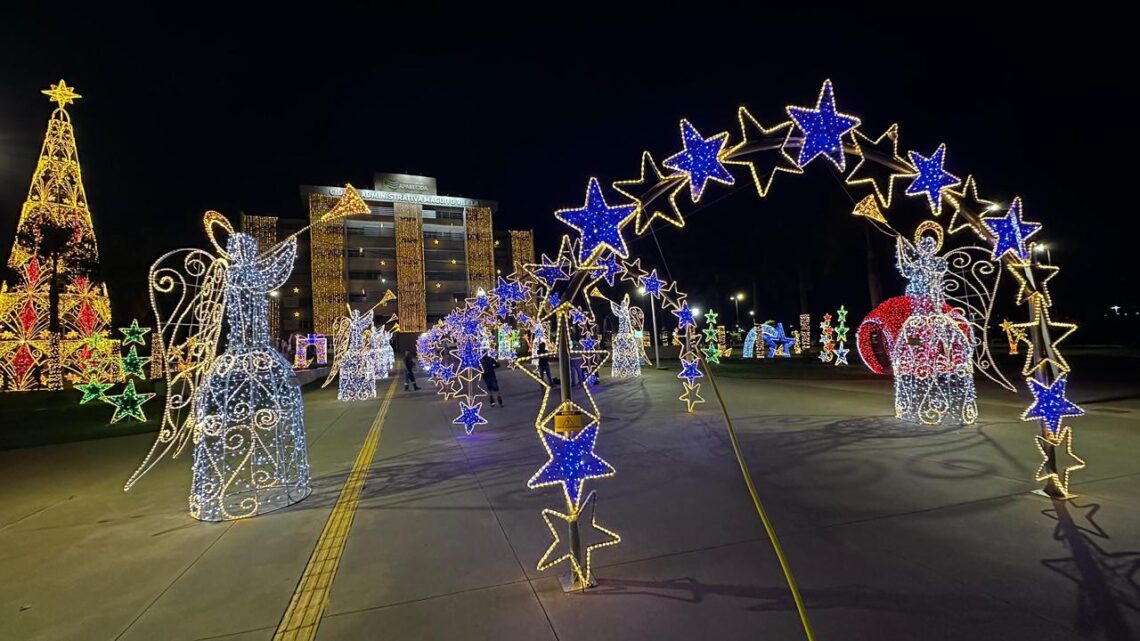 Mais de um milhão de pontos de luz iluminam a cidade até 4 de janeiro