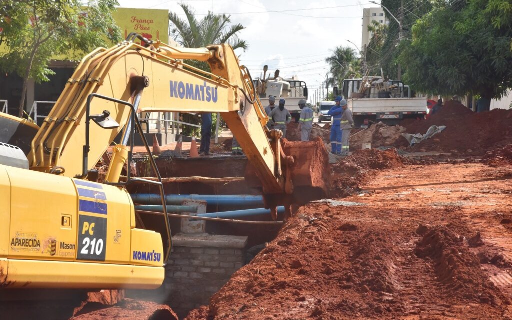 Prefeitura executa novas obras de drenagem em Aparecida