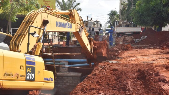 Prefeitura executa novas obras de drenagem em Aparecida