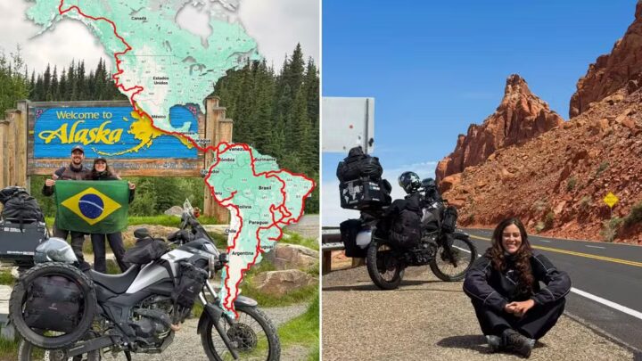 De Goiânia ao Alasca: bióloga goiana completa jornada de moto por mais de 20 países