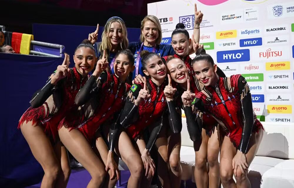 Brasil se consolida entre as potências da ginástica rítmica e mira pódio em Los Angeles