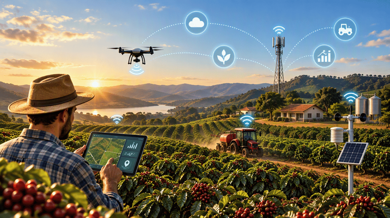 Conectividade no campo amplia produtividade e acesso a novas tecnologias